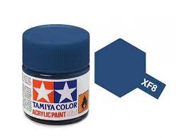 TAMIYA 81708 XF-8 Acrylic Mini Flat Blue 1/3 oz