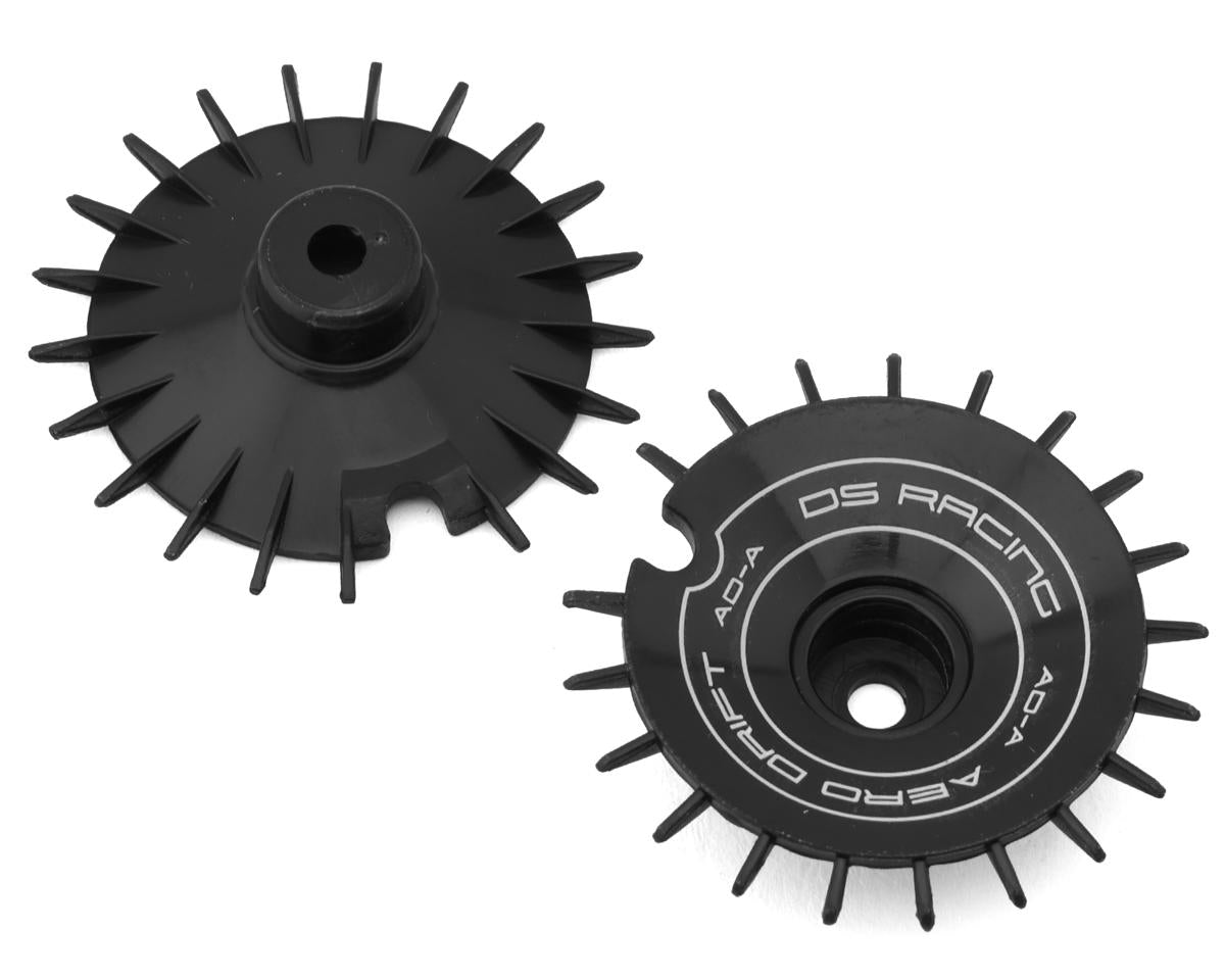 DS RACING AD-AB-WF Sloped Aero Drift Wheel Cover (Black) (2) (Drift Element Wheels)