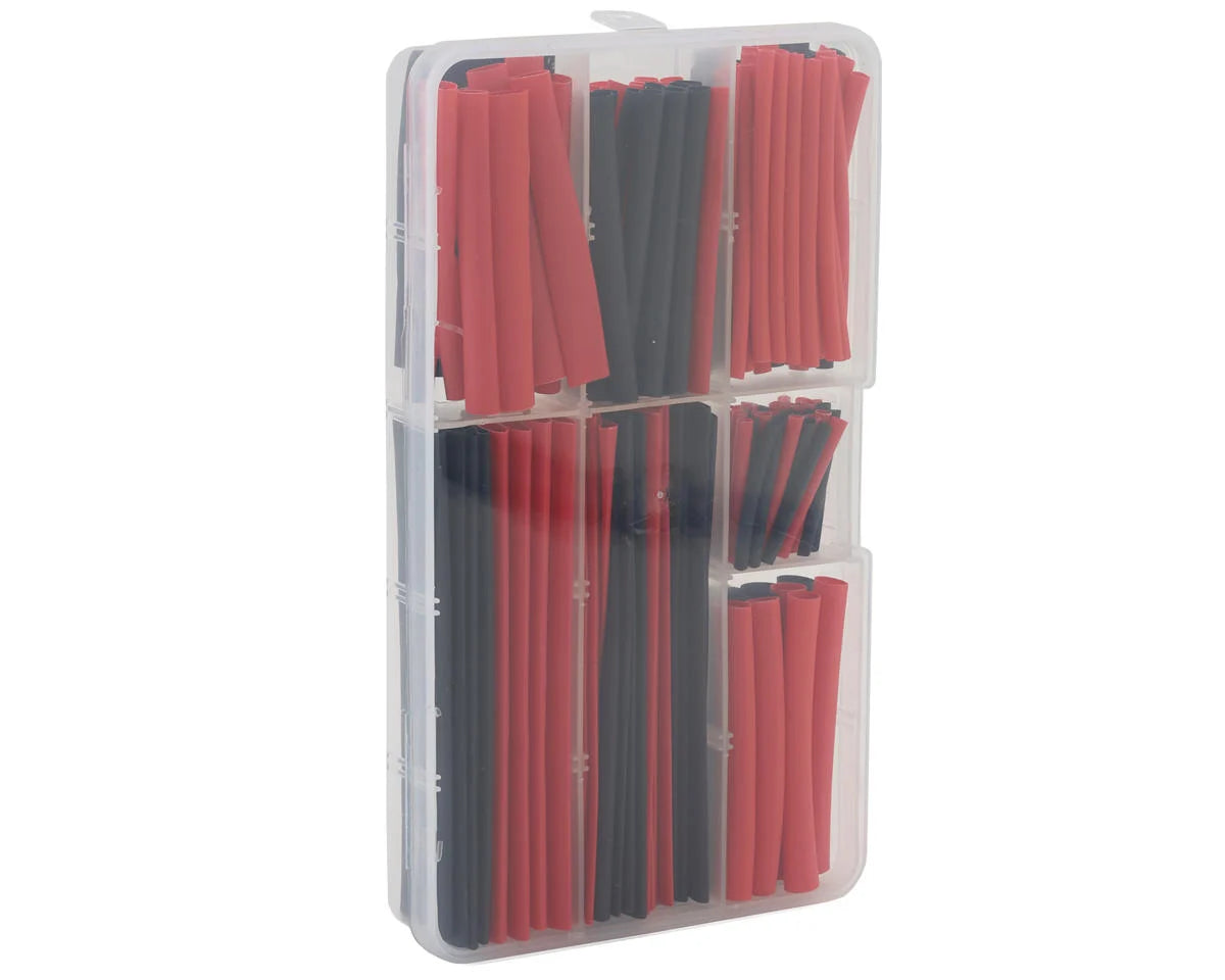 ECOPOWER ECP-3009 Heat Shrink Tubes w/Plastic Case (Black & Red) (150)