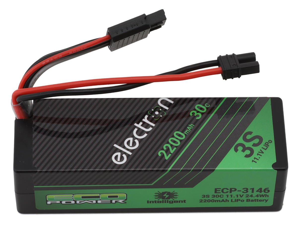 ECOPOWER ECP-3146 "Electron" 3S 30C Intelligent LiPo Battery w/EC2 Plug (11.1V/2200mAh) (Losi™ Nascar/Arrma™ Grom Granite, Typhon, Mojave)
