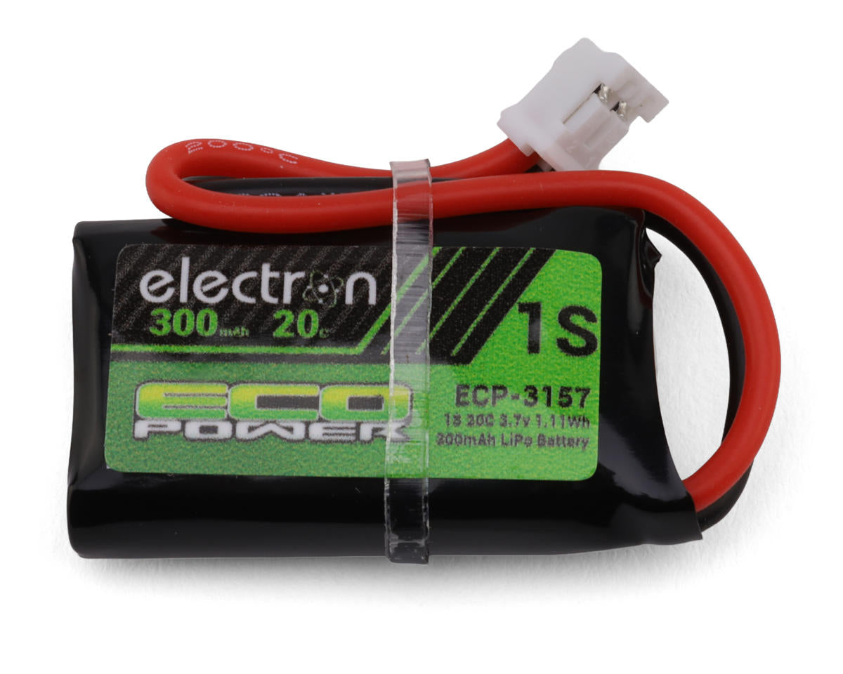 ECOPOWER ECP-3157 "Electron" 1S 20C LiPo Battery w/PH 2.0 Connector (3.7V/300mAh) (Redcat® Ascent 32®)
