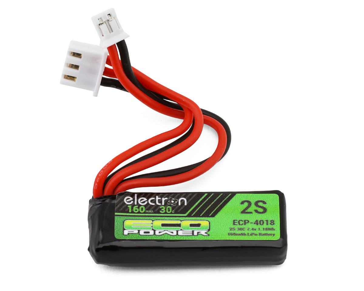 ECOPOWER ECP-4018 "Electron" 2S 30C LiPo Battery Pack (7.4V/160mAh) (Axial® SCX30™) w/PH2.0 Connector