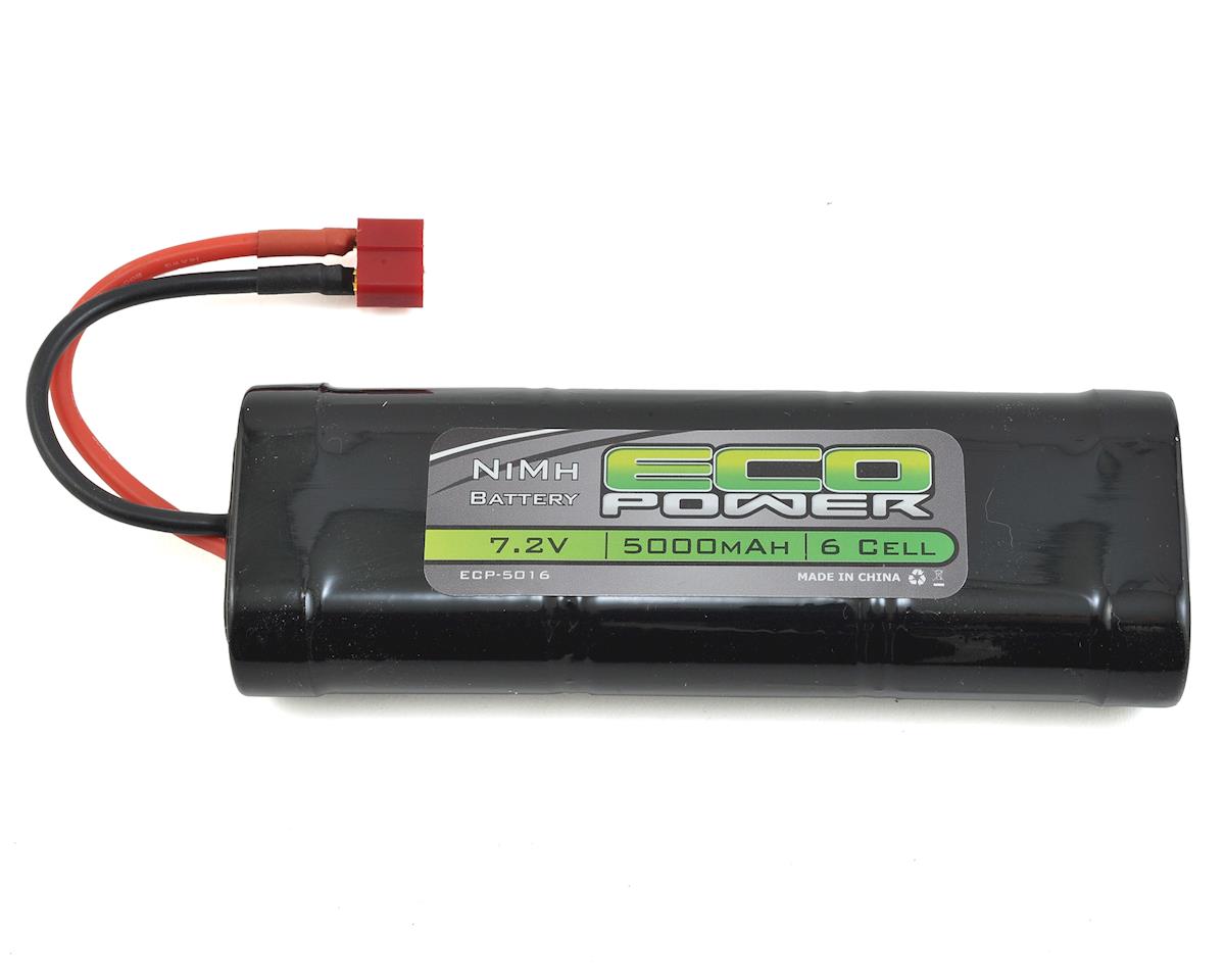 ECOPOWER ECP-5016 6-Cell NiMH Stick Pack Battery w/T-Style Connector (7.2V/5000mAh)