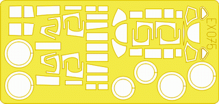 EDUARD EX 075 P-61 Black Widow for Monogram Kit 1/48 Mask EX075