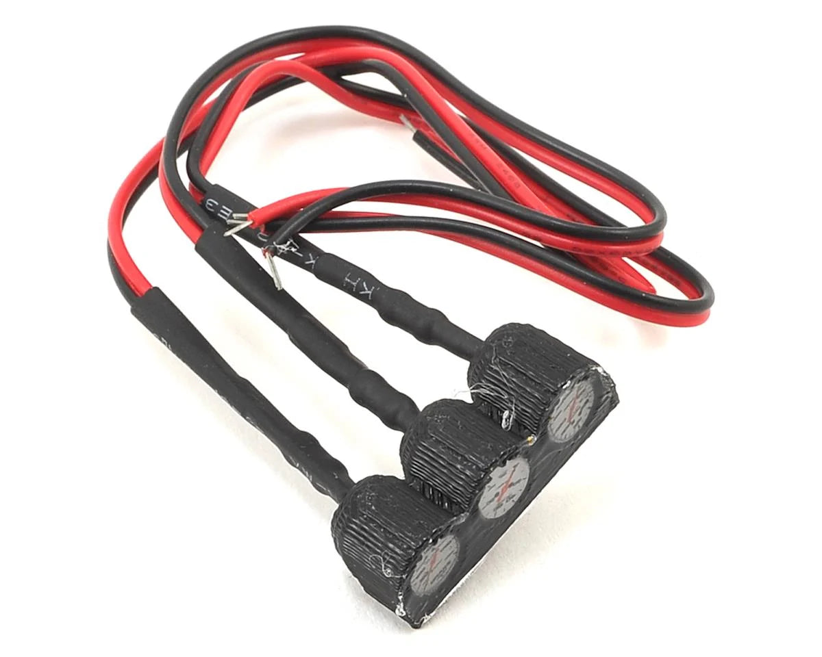 EXCLUSIVE RC ERC-10-3044-AL Triple Gauge Straight Lit LED Pod
