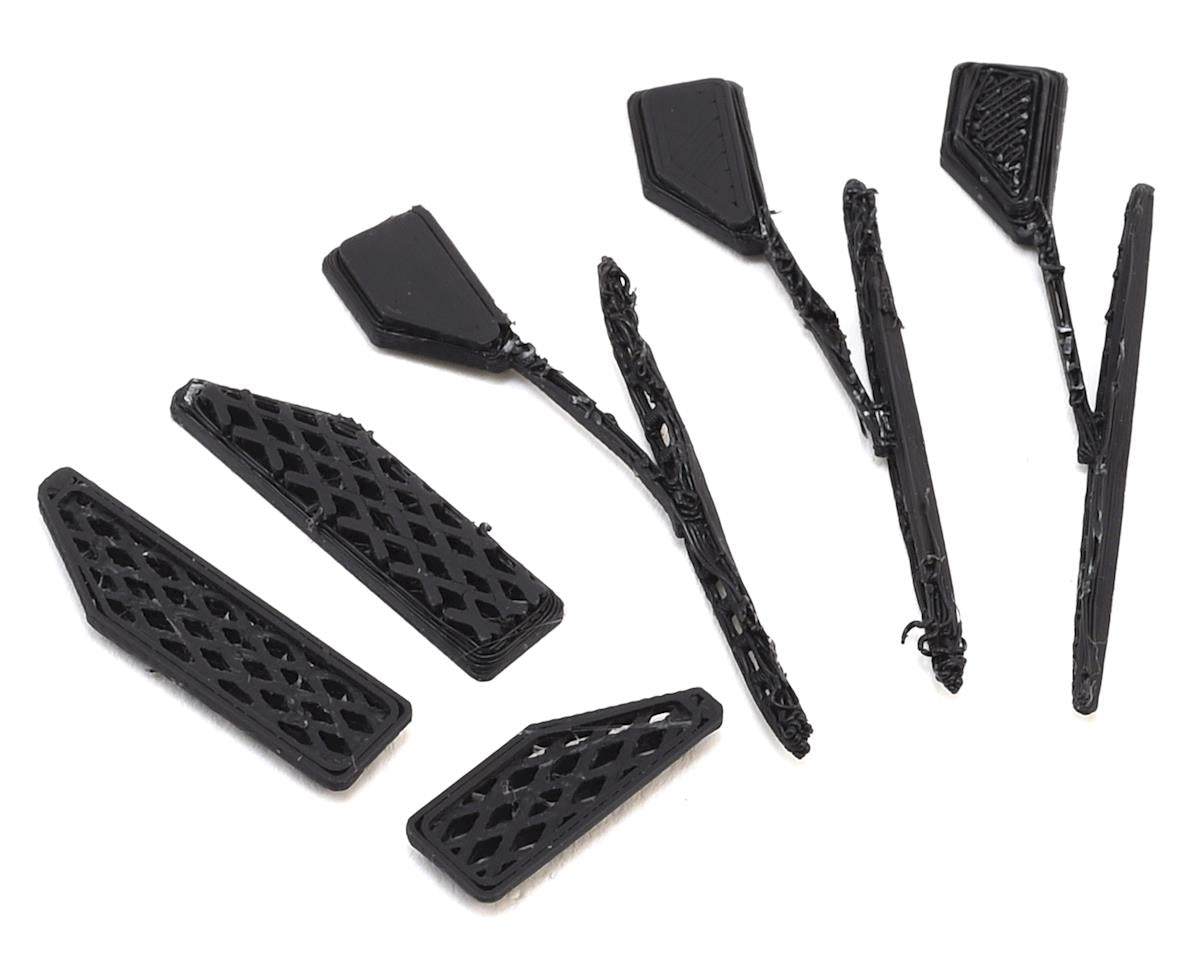 EXCLUSIVE RC ERC-10-HPI-8002-CN HPI Venture Wipers & Vent Cowl (Carbon Nylon)