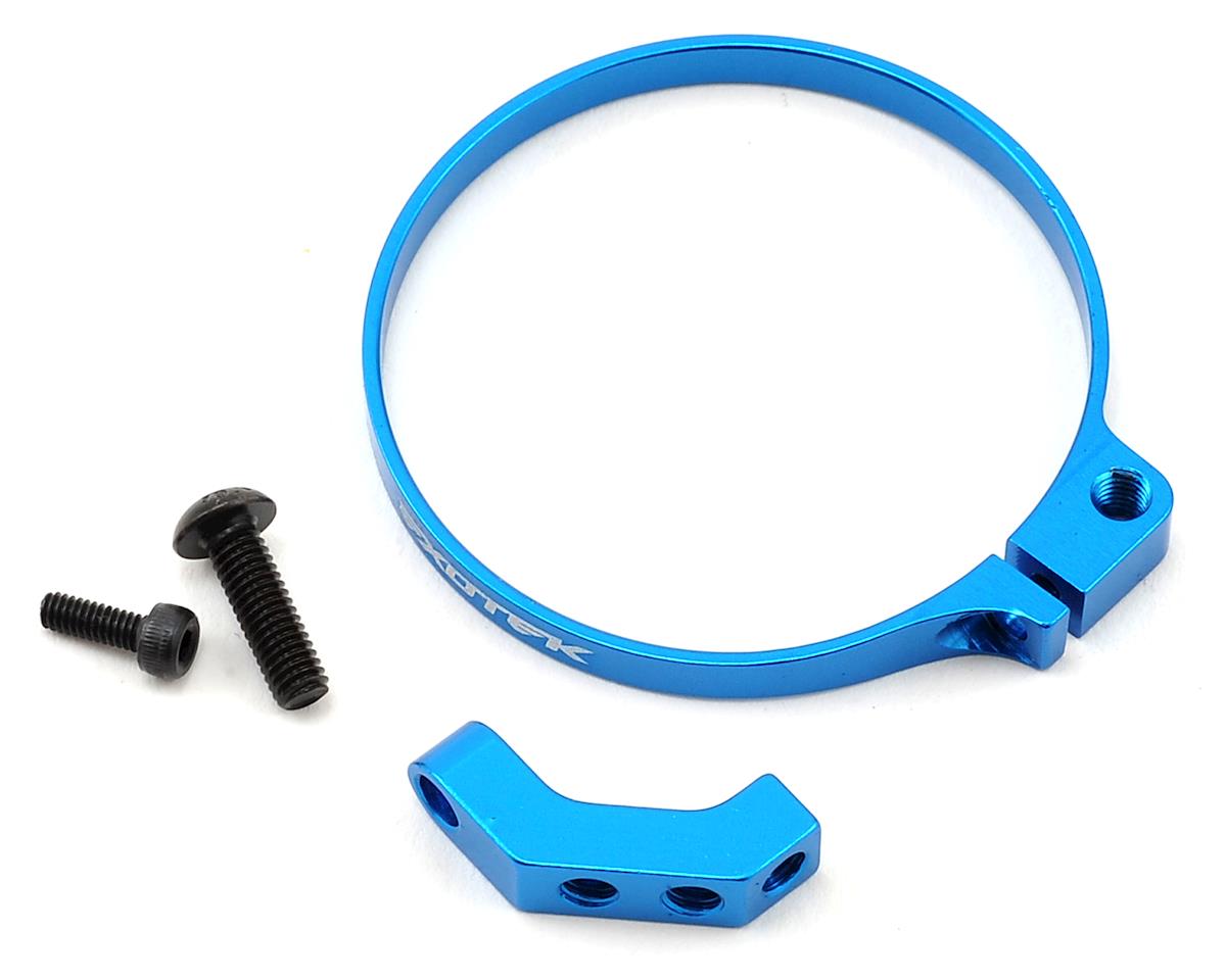 EXOTEK 1718BLU Racing Angled Clamp On Fan Mount Blue