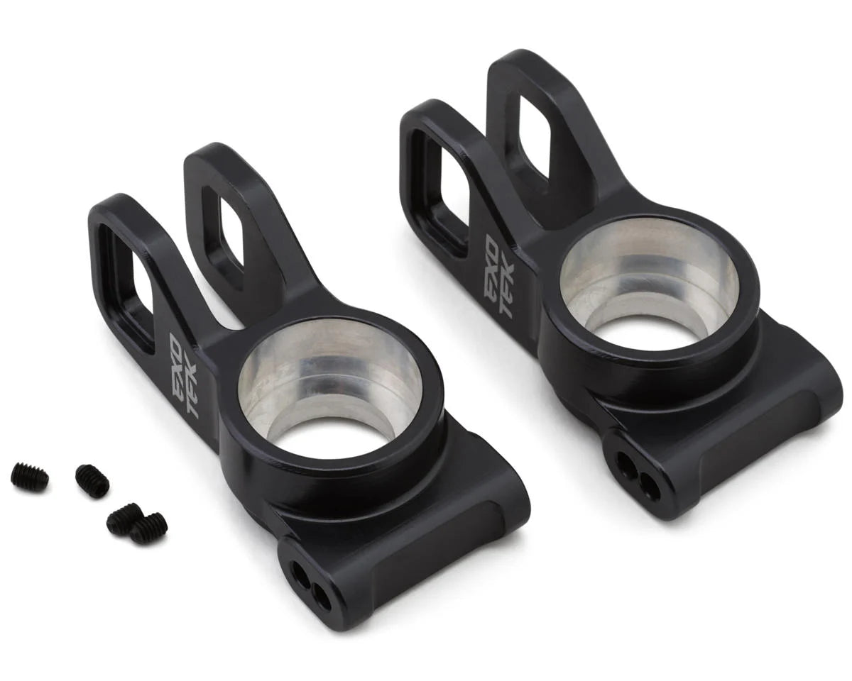 EXOTEK 2323 Tekno EB48/NB48 2.2 Aluminum HD Rear Hubs (Gunmetal) (2)