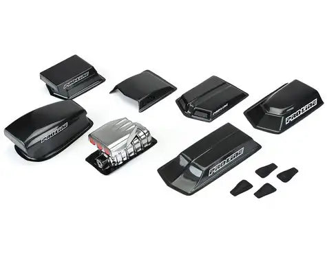 PROLINE 6368-00 Hood Scoops & Blowers No Prep Drag Racing Variety Pack Clear