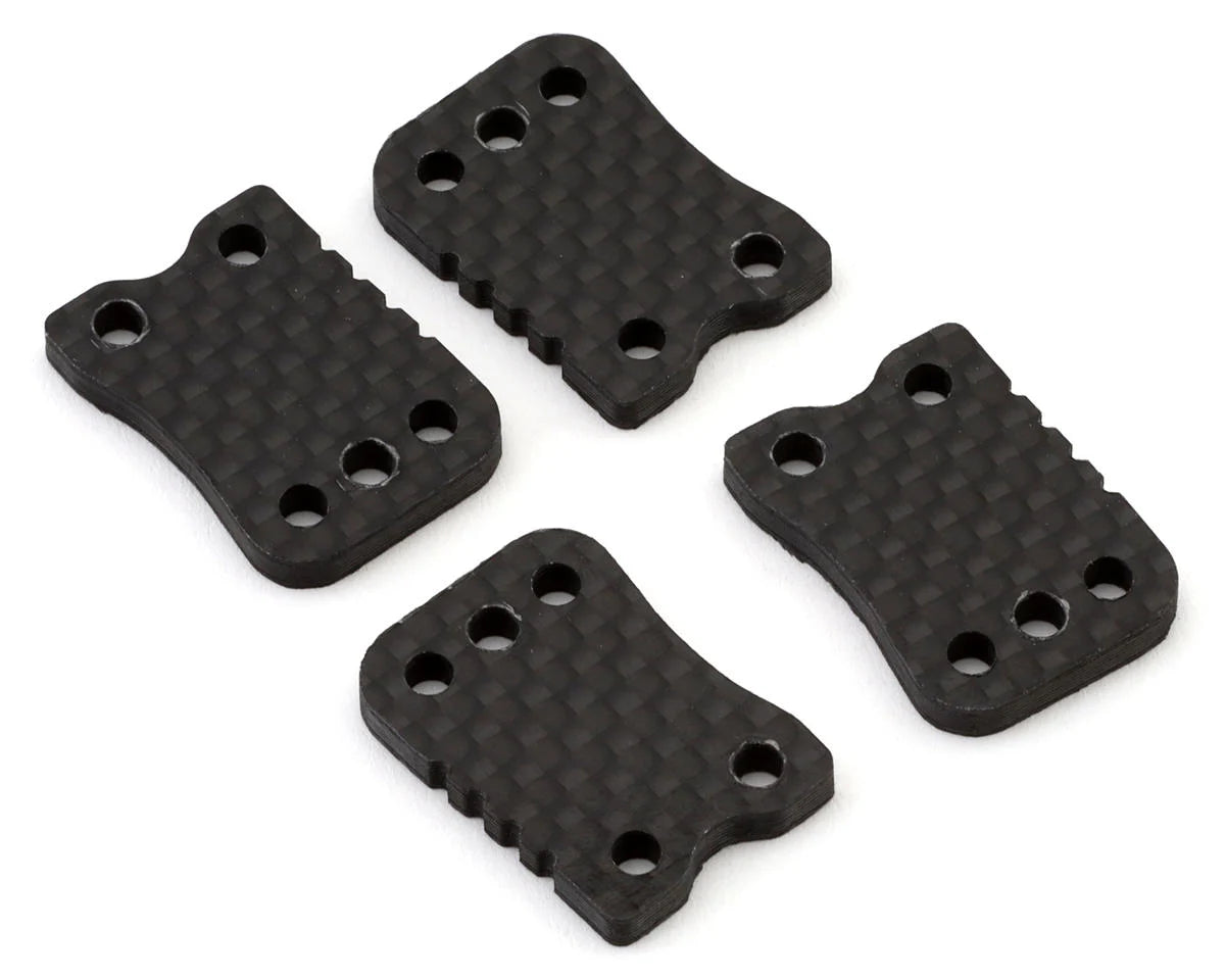 FLASH POINT FP2180 Mugen Seiki MBX8R/MBX8TR Graphite Rear Camber Link Plates (4) (4-Dot)