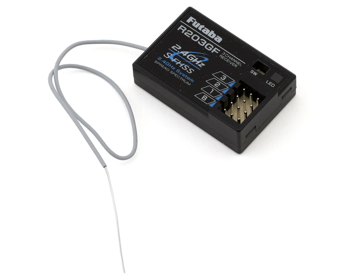 FUTABA 01102237-1 R203GF S-FHSS 3-Channel 2.4GHz Surface Receiver