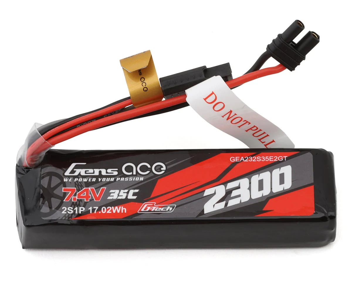 GENS ACE GEA232S35E2GT 2S 35C G-Tech Lipo Battery Pack (7.4V/2300mAh) w/iEC2 Connector