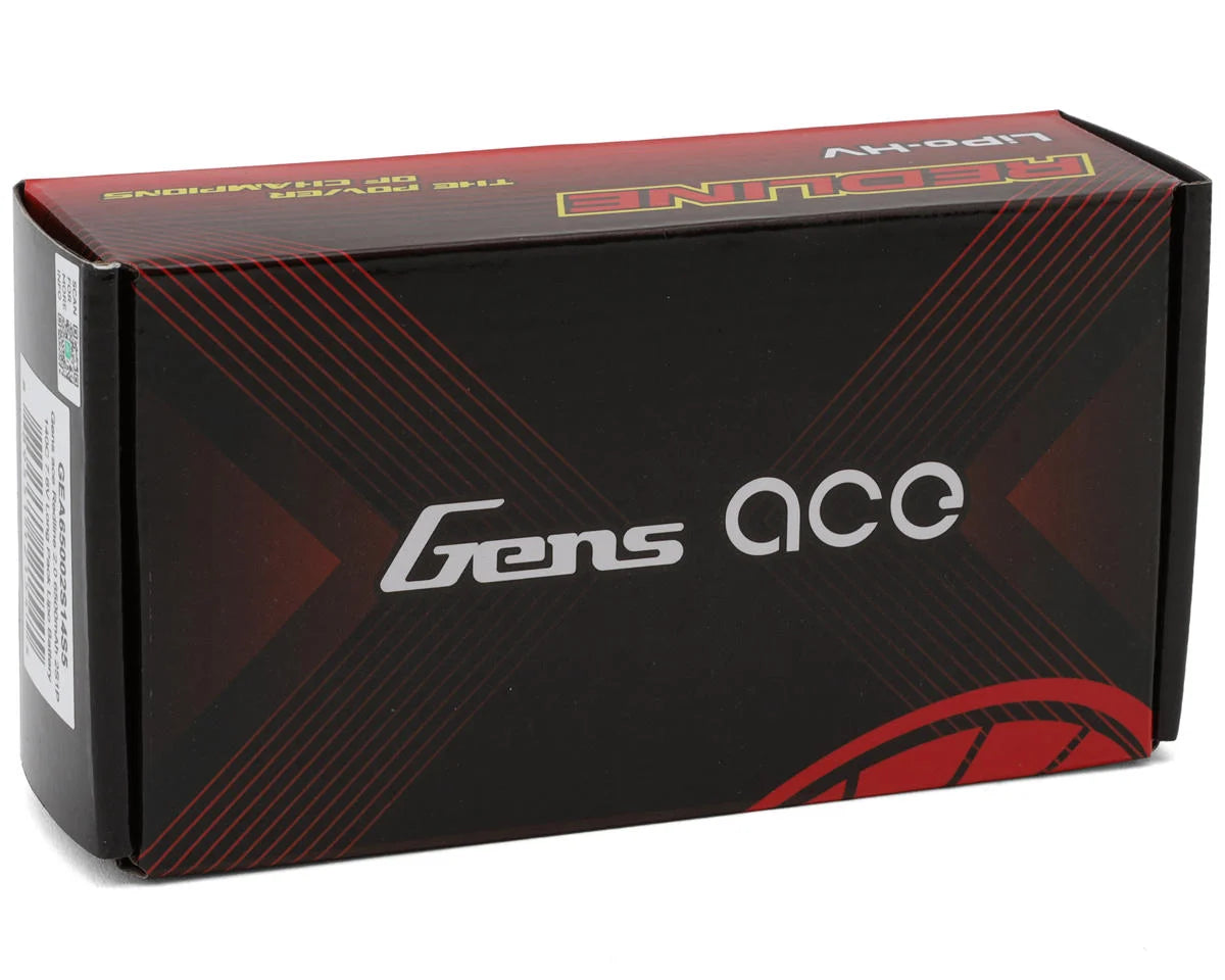 GENS ACE GEA65002S14S5 Redline 2.0 2S Shory LiHV Battery 140C (7.6V/6500mAh) w/5mm Bullets