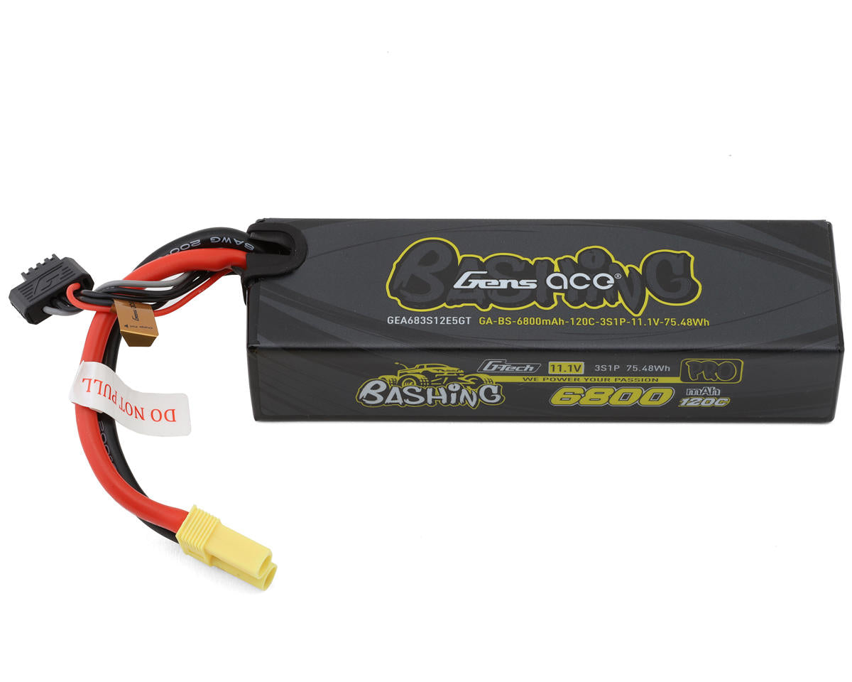 GENS ACE GEA683S12E5GT G-Tech Smart 3S Bashing Series Hardcase LiPo Battery 120C 11.1V 6800mAh with EC5 Connector