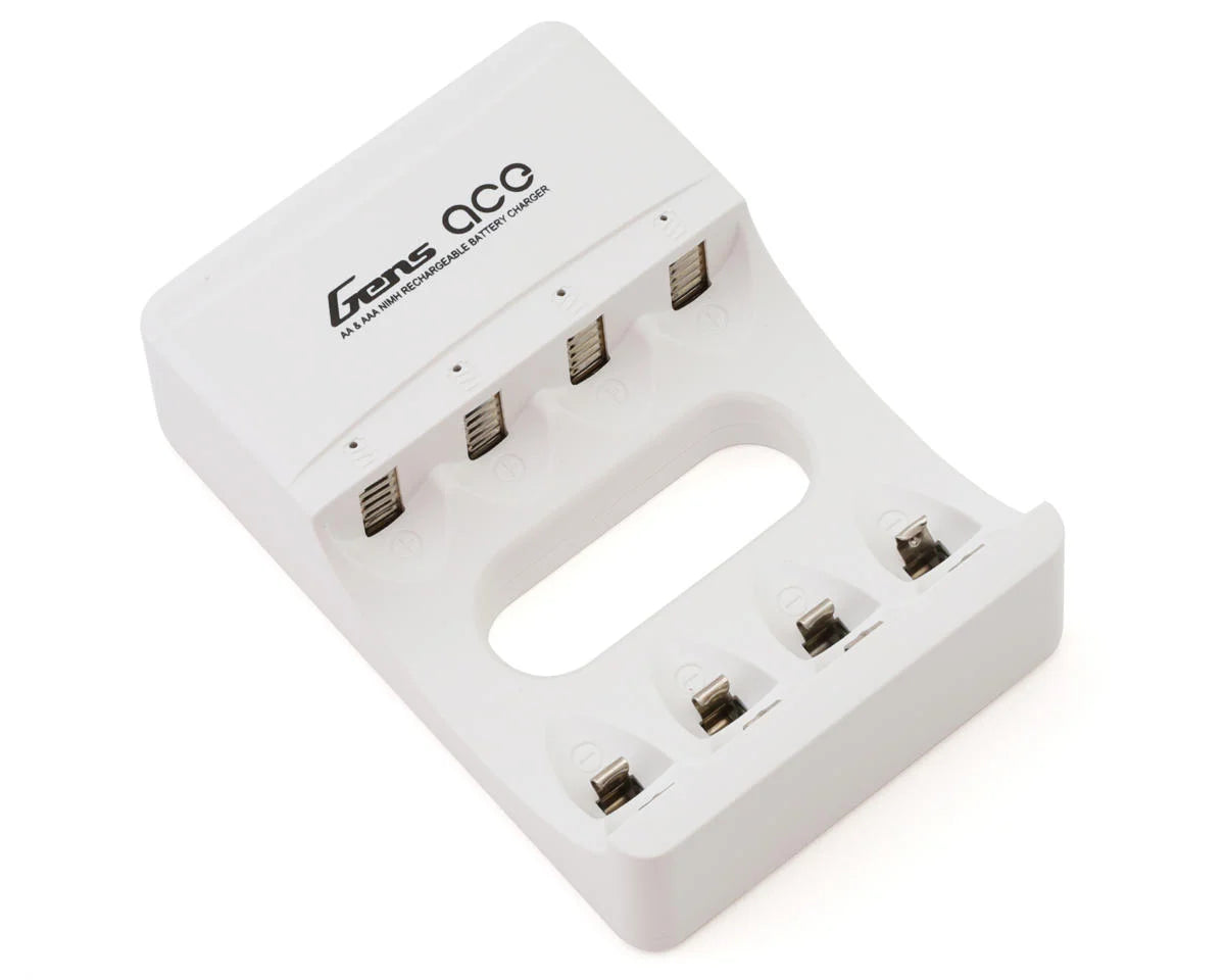 GENS ACE GEAC704A2 AA & AAA Battery Charger (4 Slots) (NiMH/NiCD)