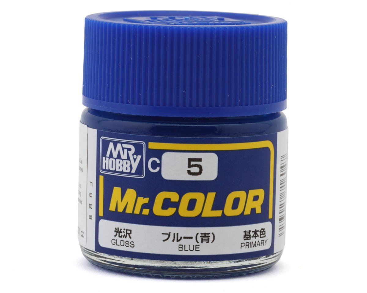 GSI CREOS C005 Mr. Hobby C5 Gloss Blue Acrylic Hobby Paint (10ml)