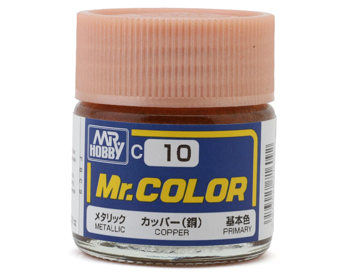 GSI CREOS C010 Mr. Hobby C10 Metallic Copper Acrylic Hobby Paint (10ml)