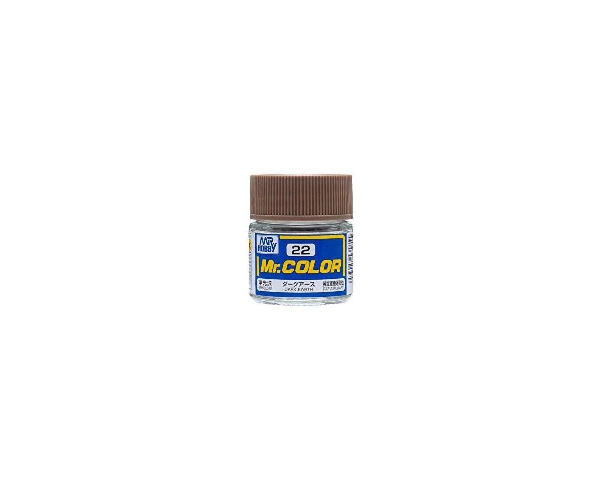 GSI CREOS C022 Mr. Hobby C22 Semi-Gloss Dark Earth Acrylic Hobby Paint (10ml)