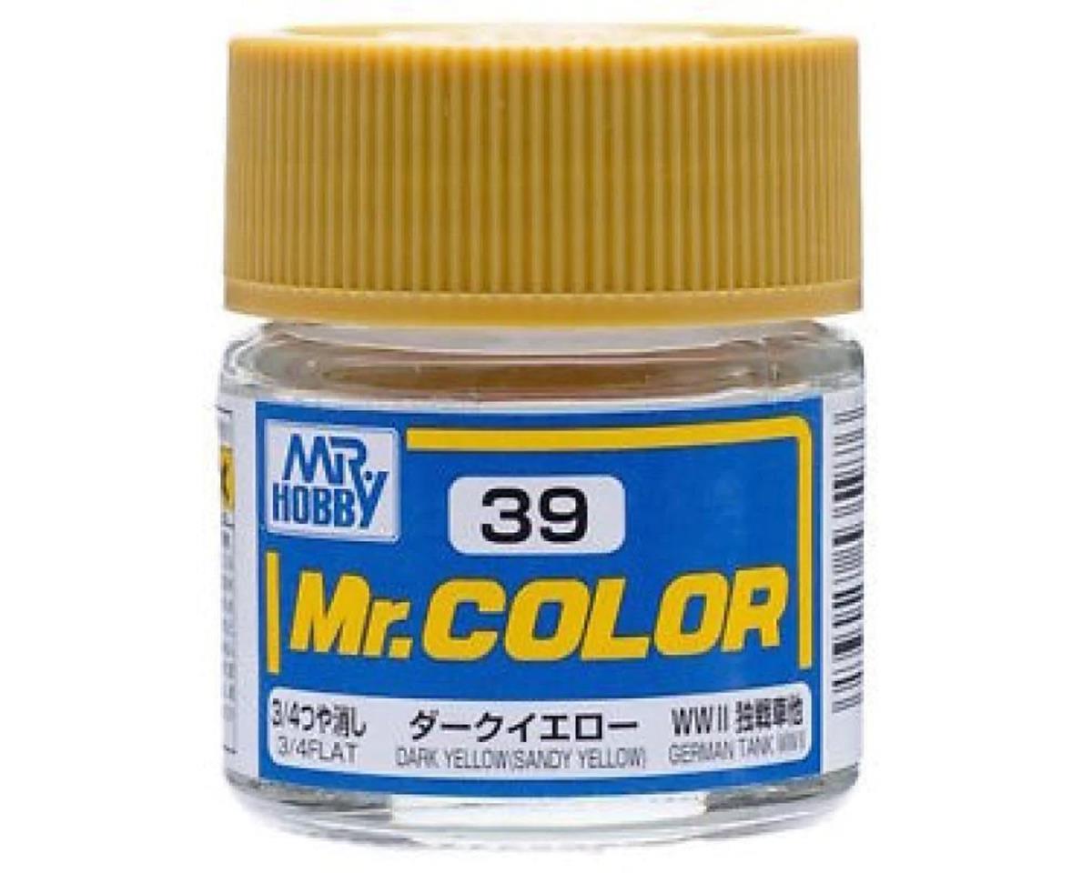 GSI CREOS C039 Mr. Hobby C39 Flat Dark Sandy Yellow Acrylic Hobby Paint (10ml)