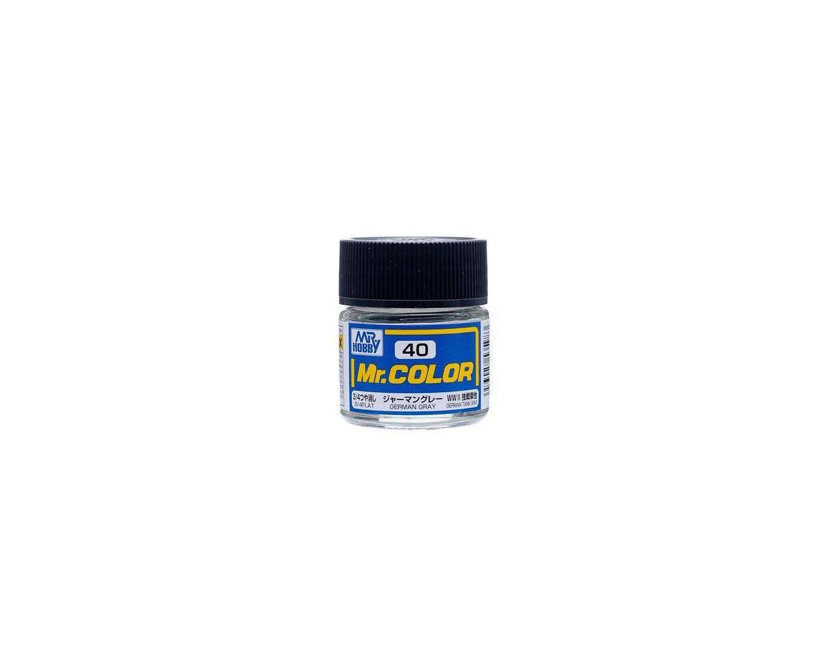 GSI CREOS C040 Mr. Hobby C40 Flat German Gray Acrylic Hobby Paint (10ml)