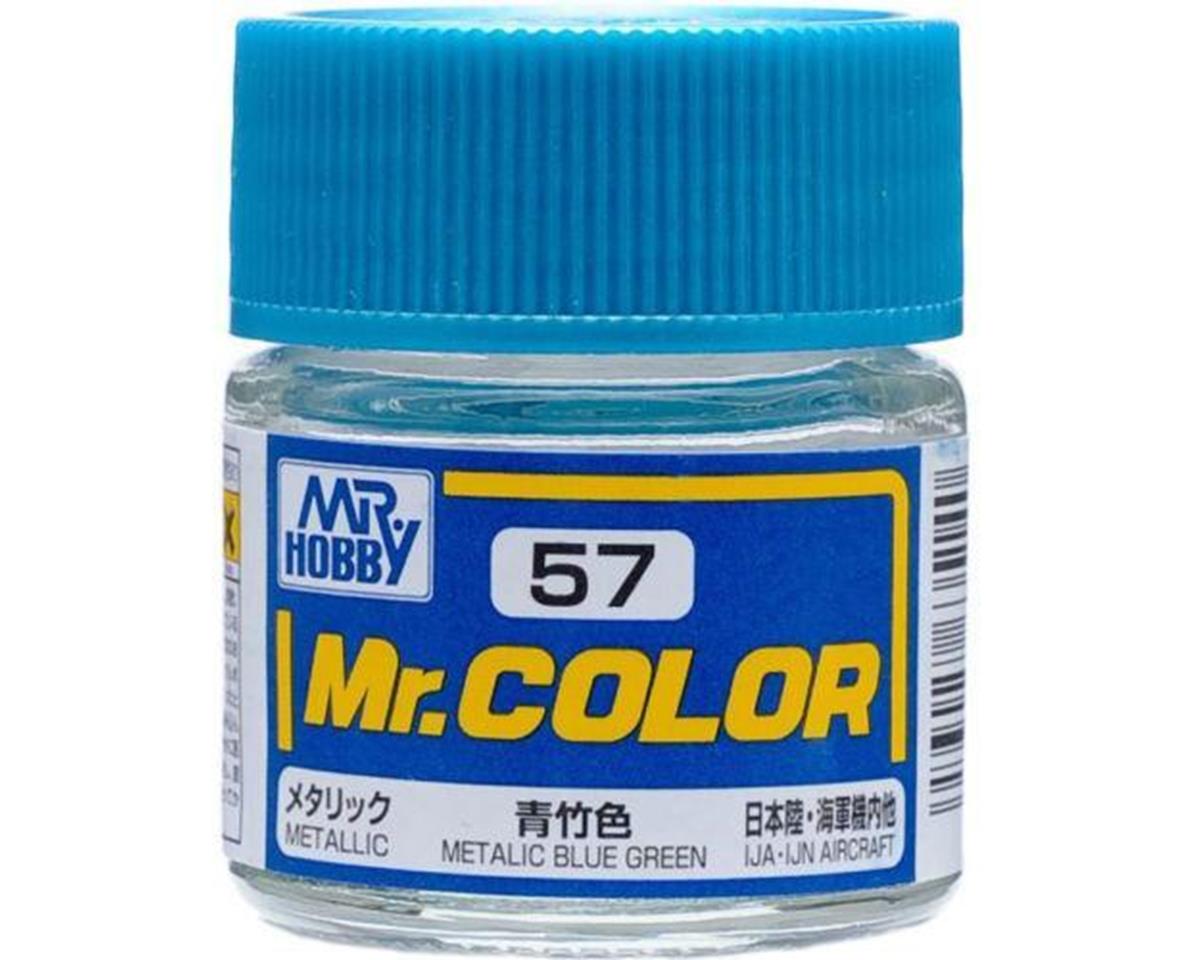 GSI CREOS C057 Mr. Hobby C57 Metallic Blue Green Acrylic Hobby Paint (10ml)