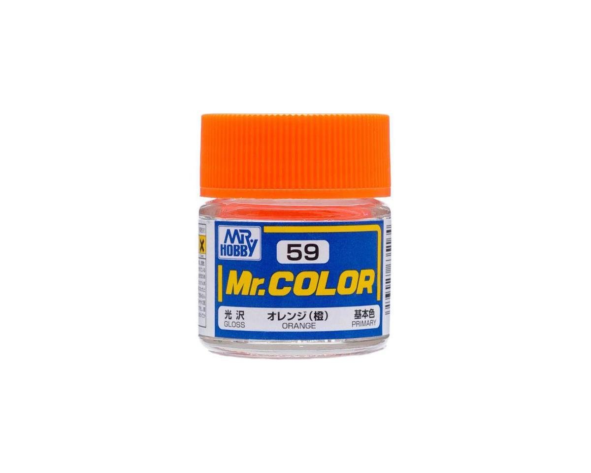 GSI CREOS C059 Mr. Hobby C59 Gloss Orange Acrylic Hobby Paint (10ml)