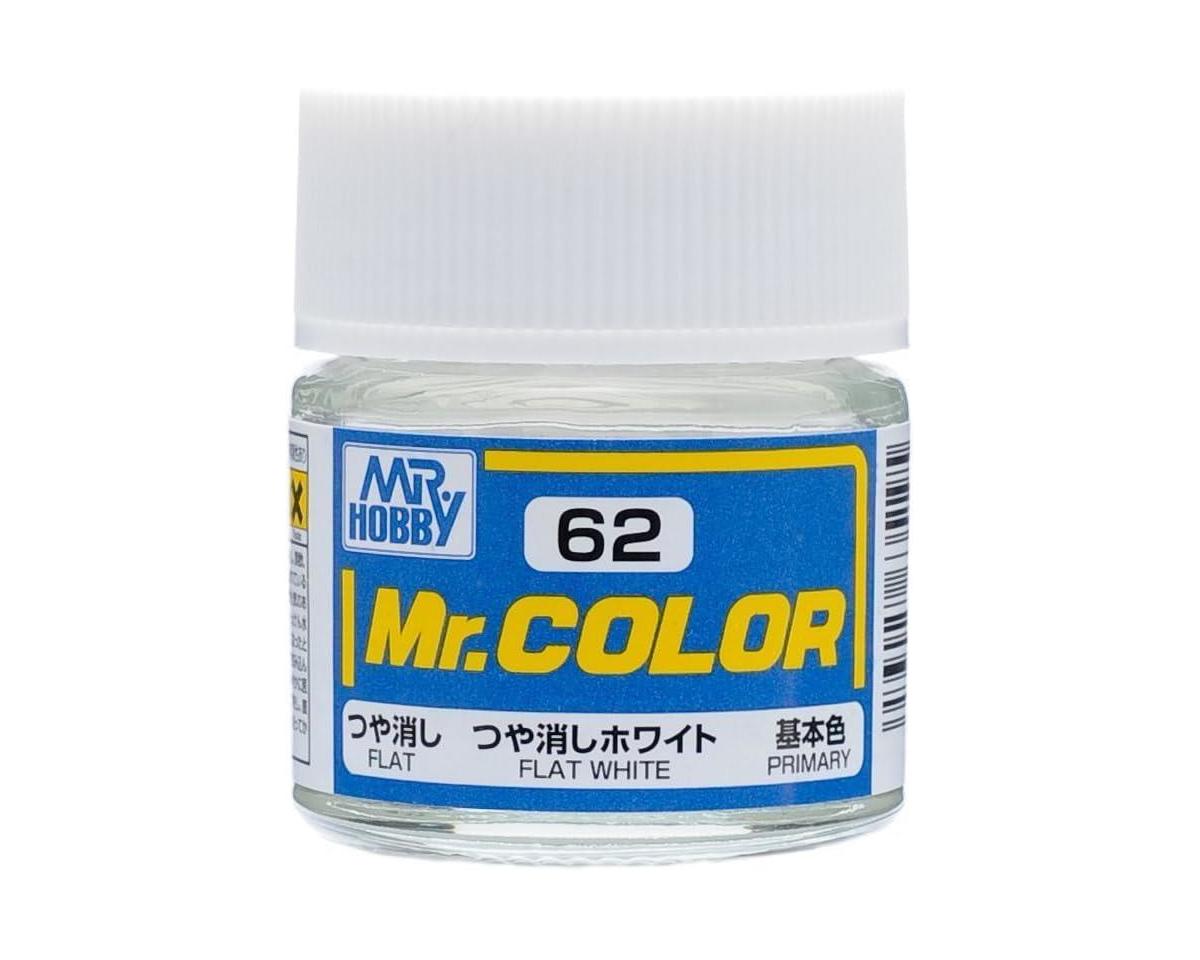 GSI CREOS C062 Mr. Hobby C62 Flat White Acrylic Hobby Paint (10ml)