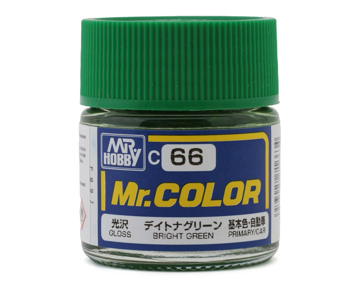 GSI CREOS C066 Mr. Hobby C66 Gloss Bright Green Acrylic Hobby Paint (10ml)