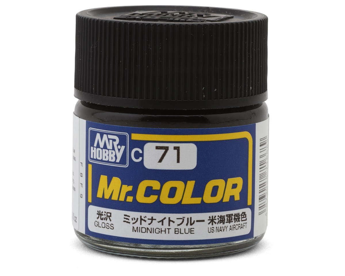 GSI CREOS C071 Mr. Hobby C71 Gloss Midnight Blue Acrylic Hobby Paint (10ml)