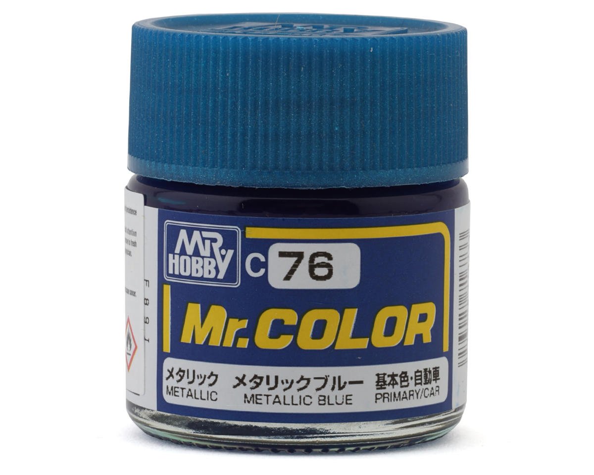 GSI CREOS C076 Mr. Hobby C76 Metallic Blue Acrylic Hobby Paint (10ml)
