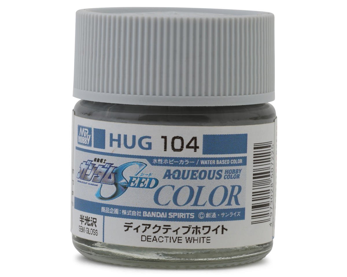 GSI CREOS HUG104 3Mr. Hobby "Aqueous Gundam Color" Acrylic paint (Deactive Gundam White) (10ml) (Semi Gloss)