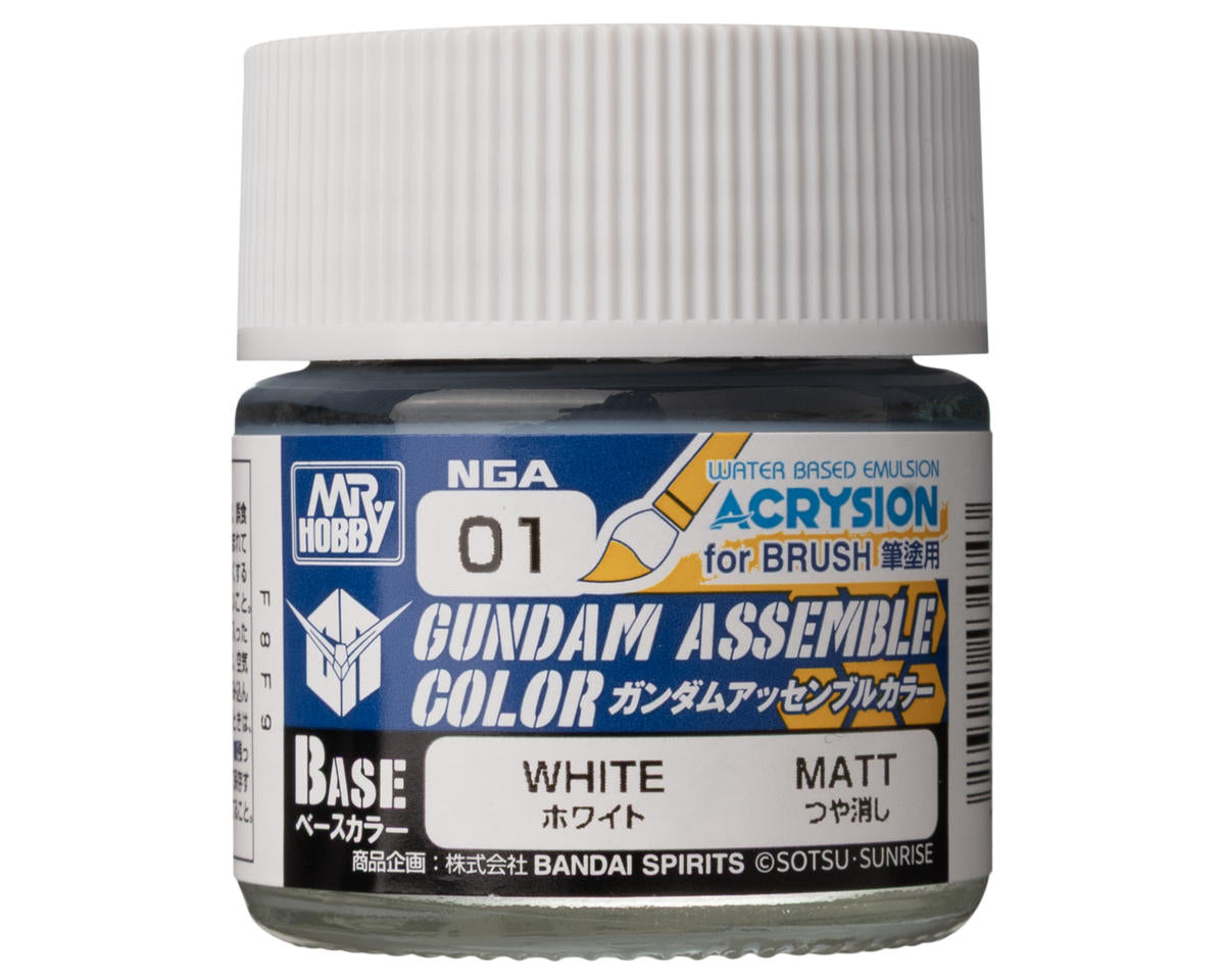 GSI CREOS NGA01 Mr. Hobby Gundam Assemble Color Base Acrysion Acrylic Paint (White)