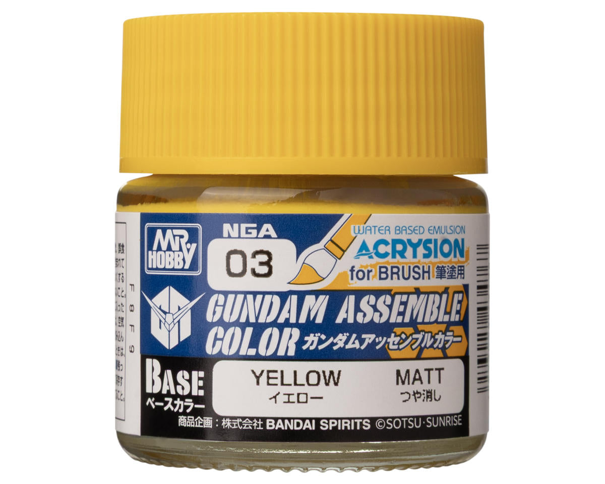 GSI CREOS NGA03 Mr. Hobby Gundam Assemble Color Base Acrysion Acrylic Paint (Yellow)