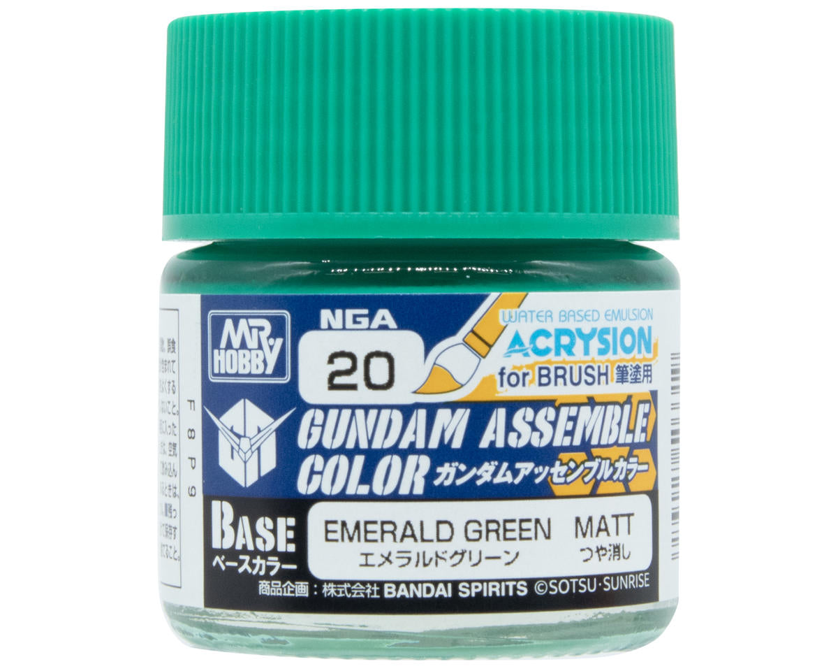 GSI CREOS NGA20 Mr. Hobby Gundam Assemble Color Base Acrysion Acrylic Paint (Emerald Green)