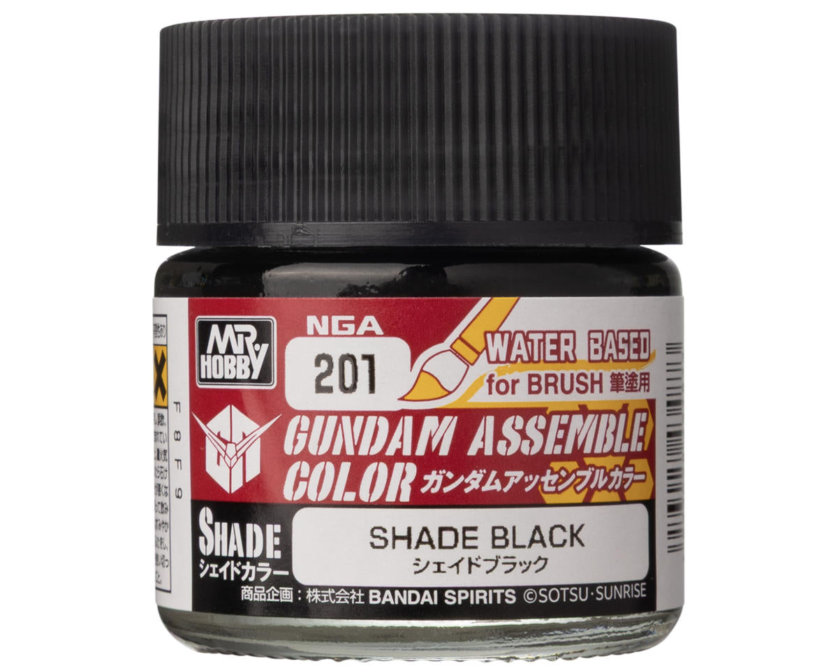 GSI CREOS NGA201 Mr. Hobby Gundam Assemble Color Shade Acrylic Paint (Shade Black)