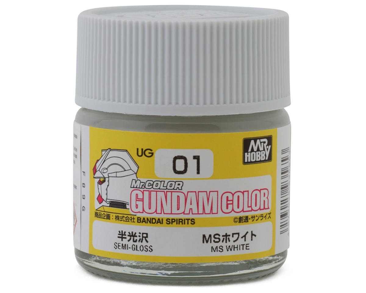 GSI CREOS UG01 Mr. Hobby "Gundam Color" Acrylic paint (MS Gundam White) (10ml) (Semi Gloss)