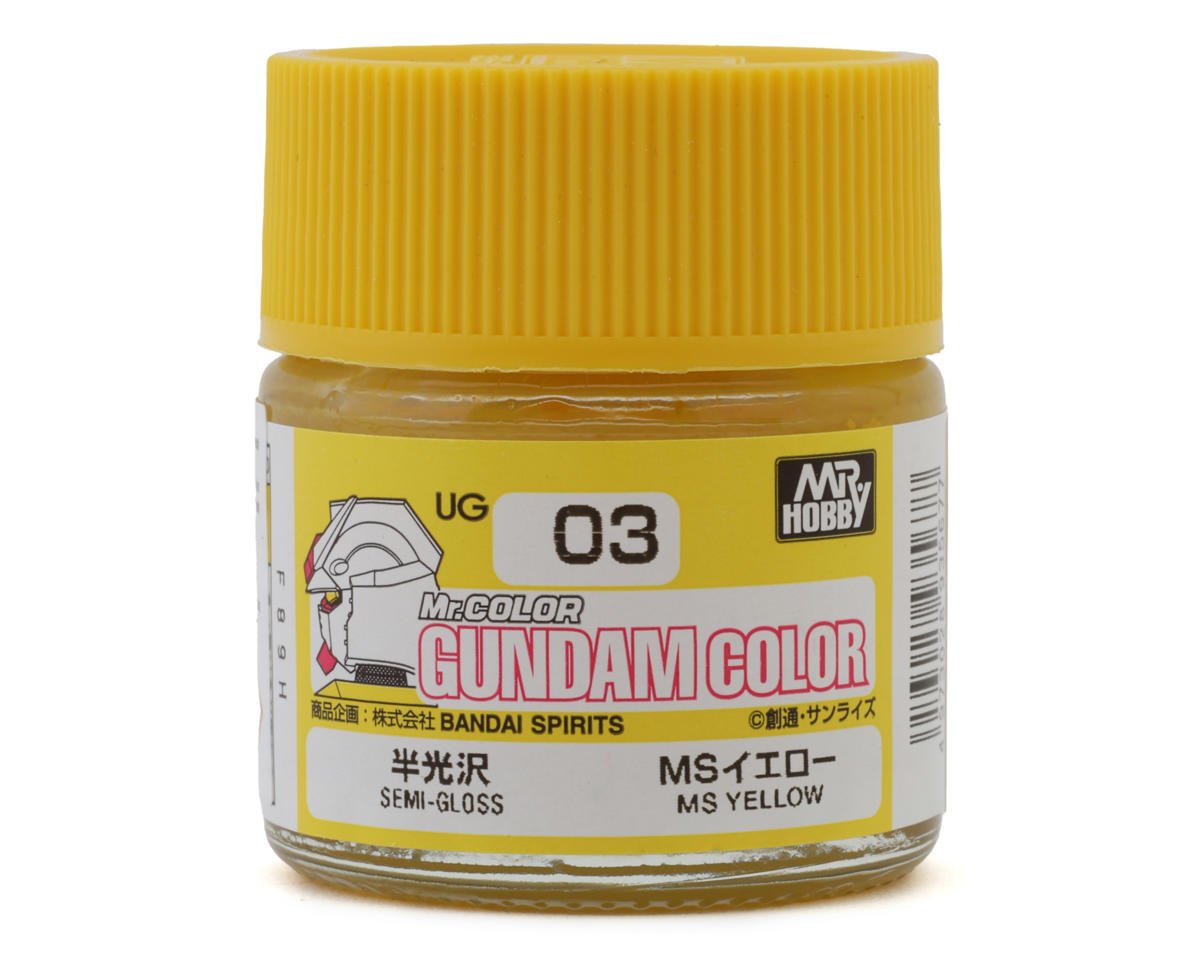 GSI CREOS UG03 Mr. Hobby "Gundam Color" Acrylic paint (MS Gundam Yellow) (10ml) (Semi Gloss)