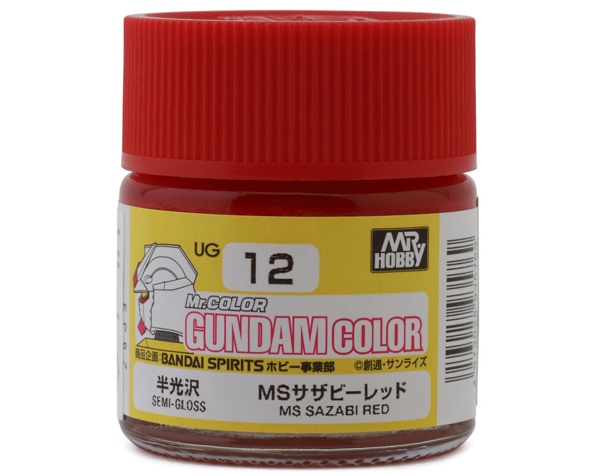 GSI CREOS UG12 Mr. Hobby "Gundam Color" Acrylic paint (MS Sazabi Gundam Red) (10ml) (Semi Gloss)