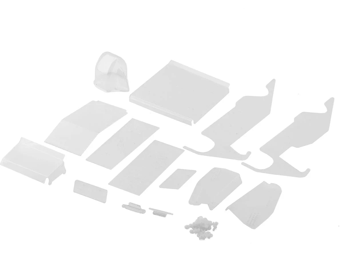 HackFab HFB02045 Losi Mini-B Bolt-On Sprint Car Lexan Body Kit (Clear)