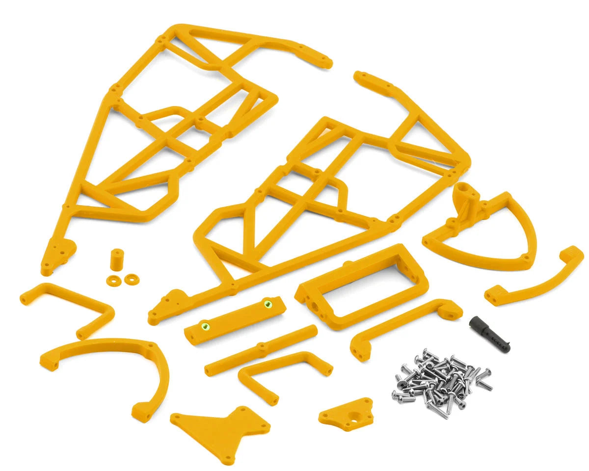 HackFab HFB02046Y Losi Mini-B Bolt-On Sprint Car Cage (Yellow)