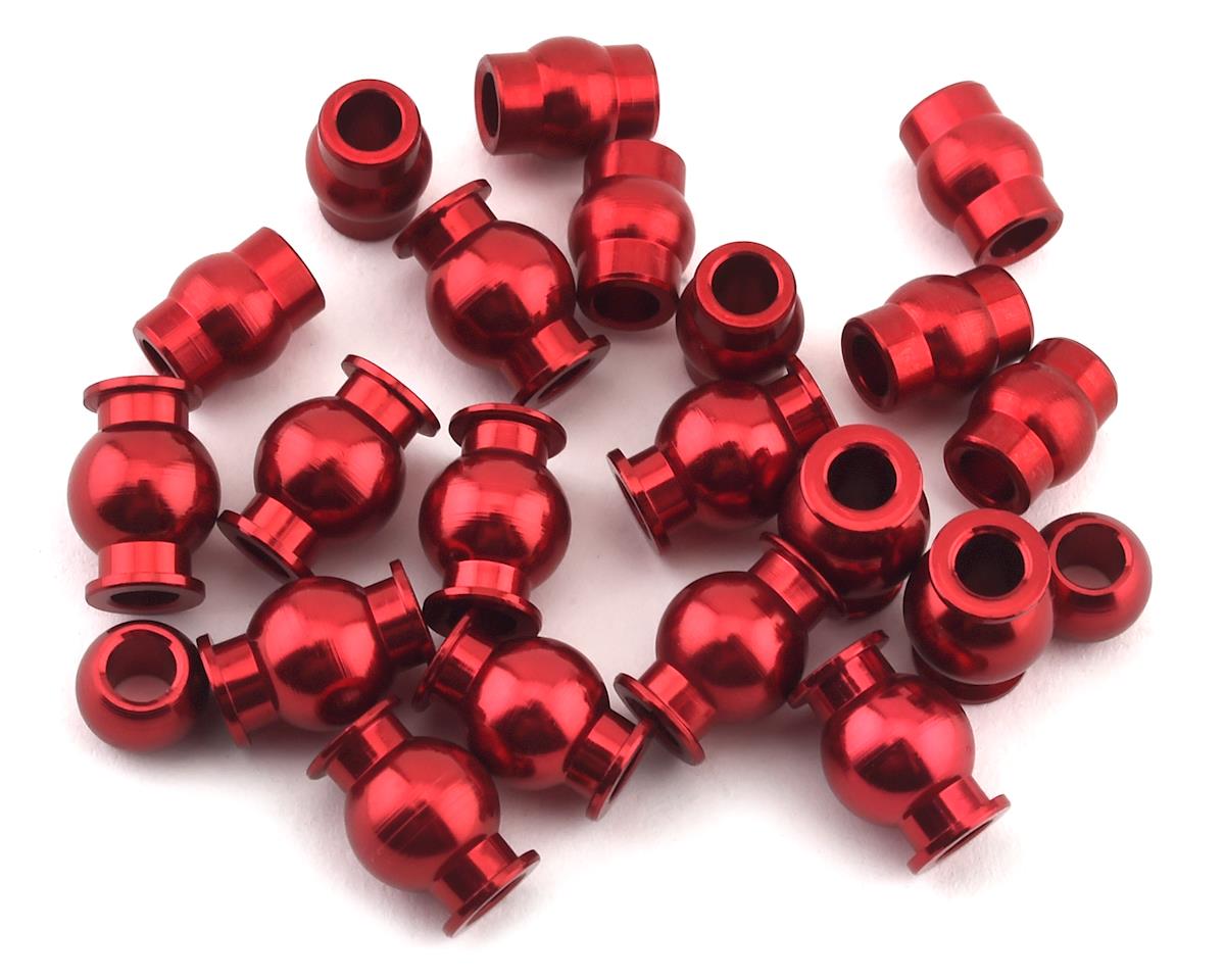 HOT RACING ATF160B02 Arrma 4x4 Aluminum Pivot Ball Set (Red)