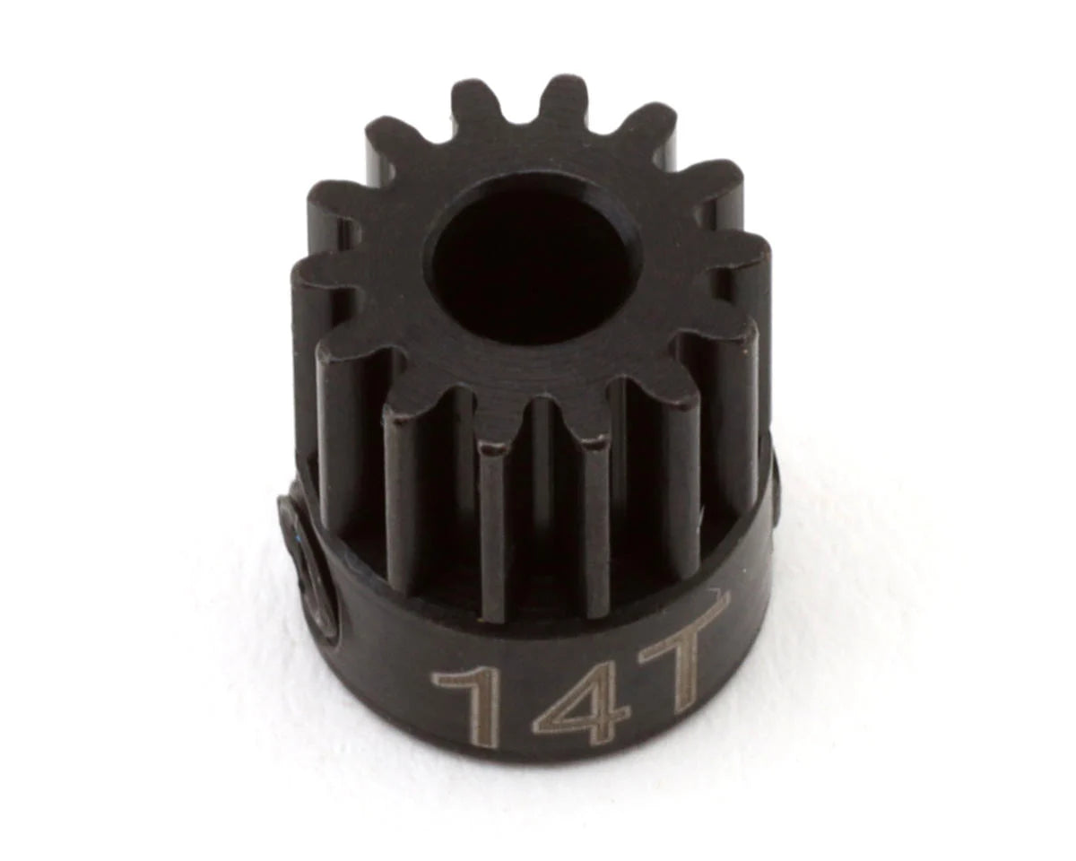 HOT RACING CSG14M05 Mod 0.5 Hard Blackened Steel Pinion Gear (3.17mm Bore) (14T)
