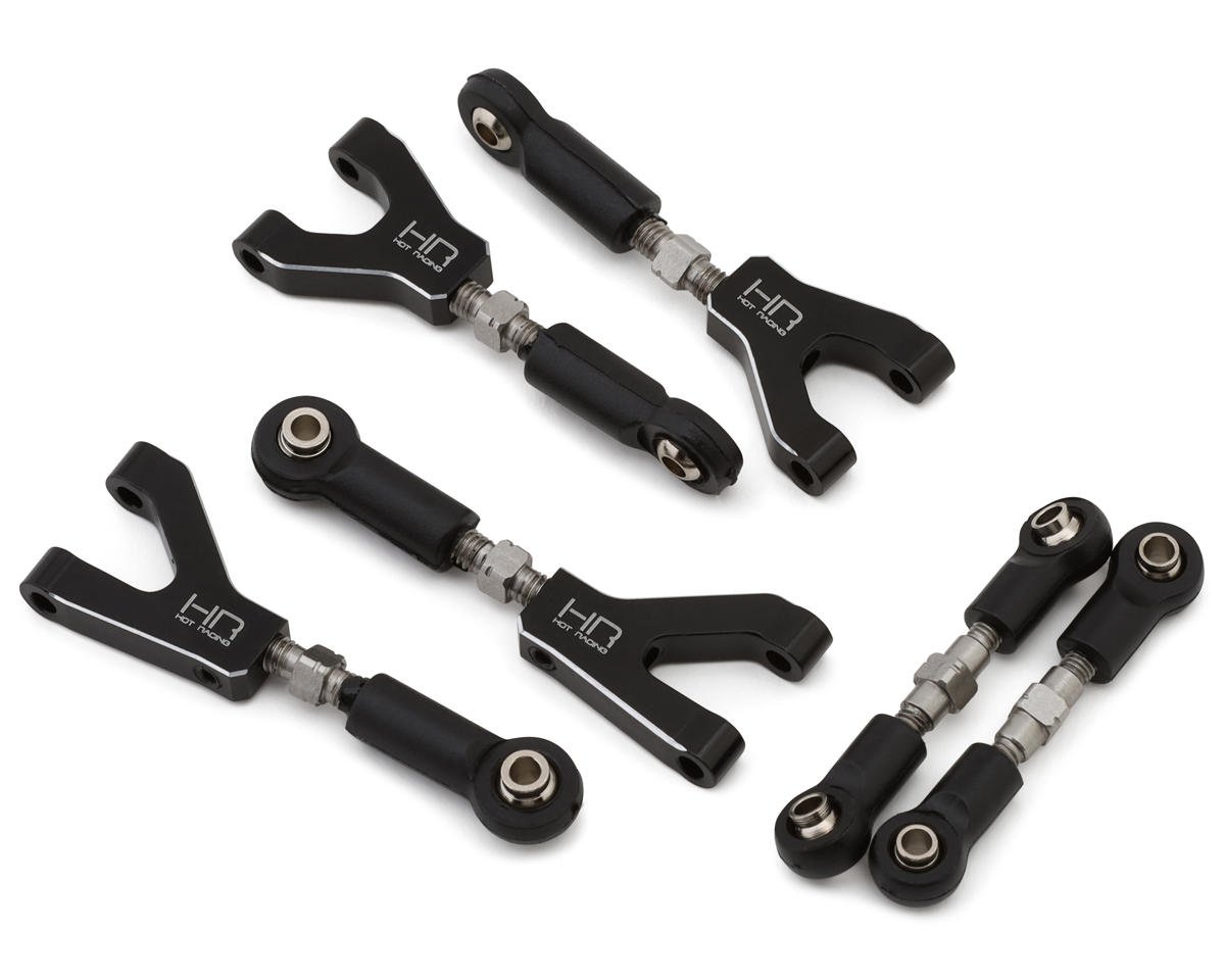 HOT RACING GRM547NC01 Losi® NASCAR Aluminum Adjustable Camber & Steering Links Set