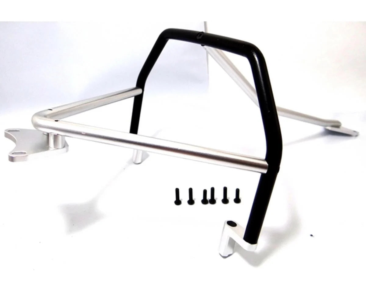 HOT RACING LCF11208 Aluminum Inner Roll Cage for Traxxas Rally/Slash LCG 4x4 (Silver)