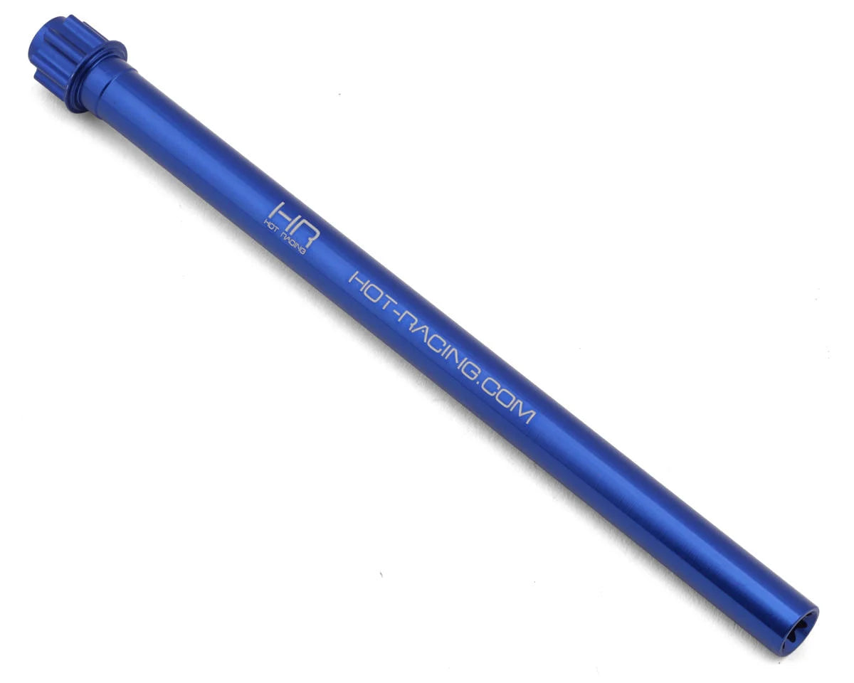 HOT RACING MMX125A06 Aluminum Center Driveshaft for Traxxas Mini Maxx (Blue)