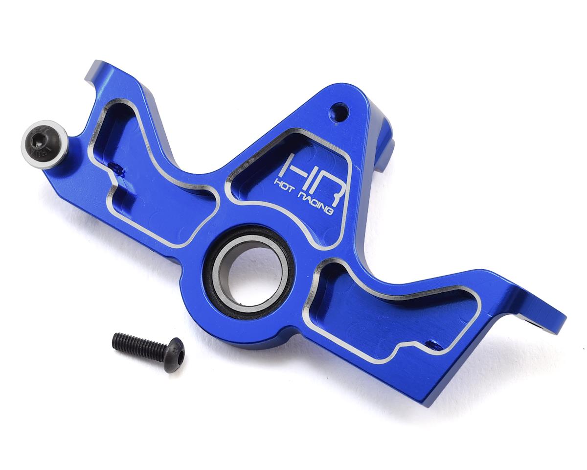 HOT RACING SLF38X06 Traxxas Slash 4x4 Aluminum HD Bearing Motor Mount (Blue)
