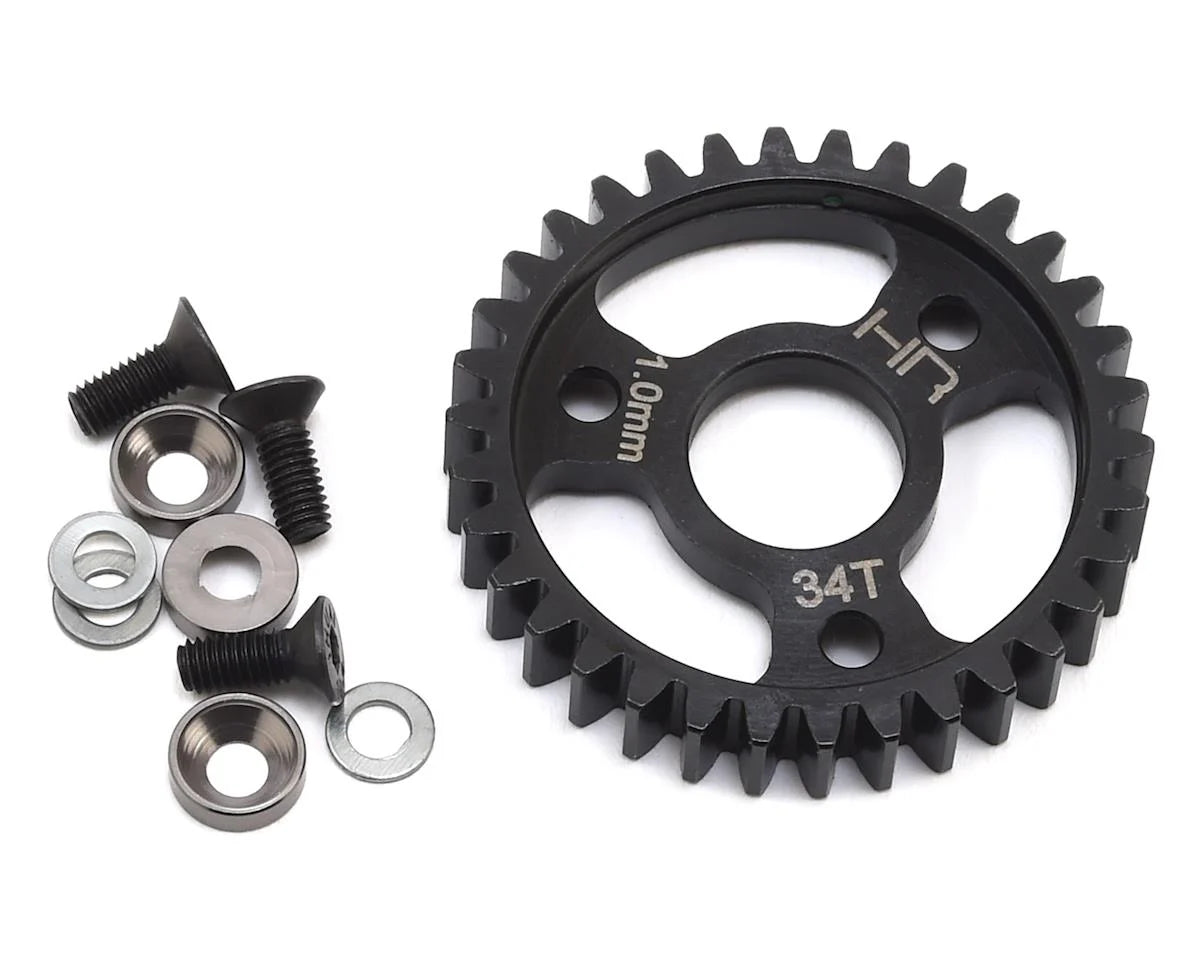 HOT RACING SRVO434  Heavy Duty Steel Spur Gear 34T 1.0m