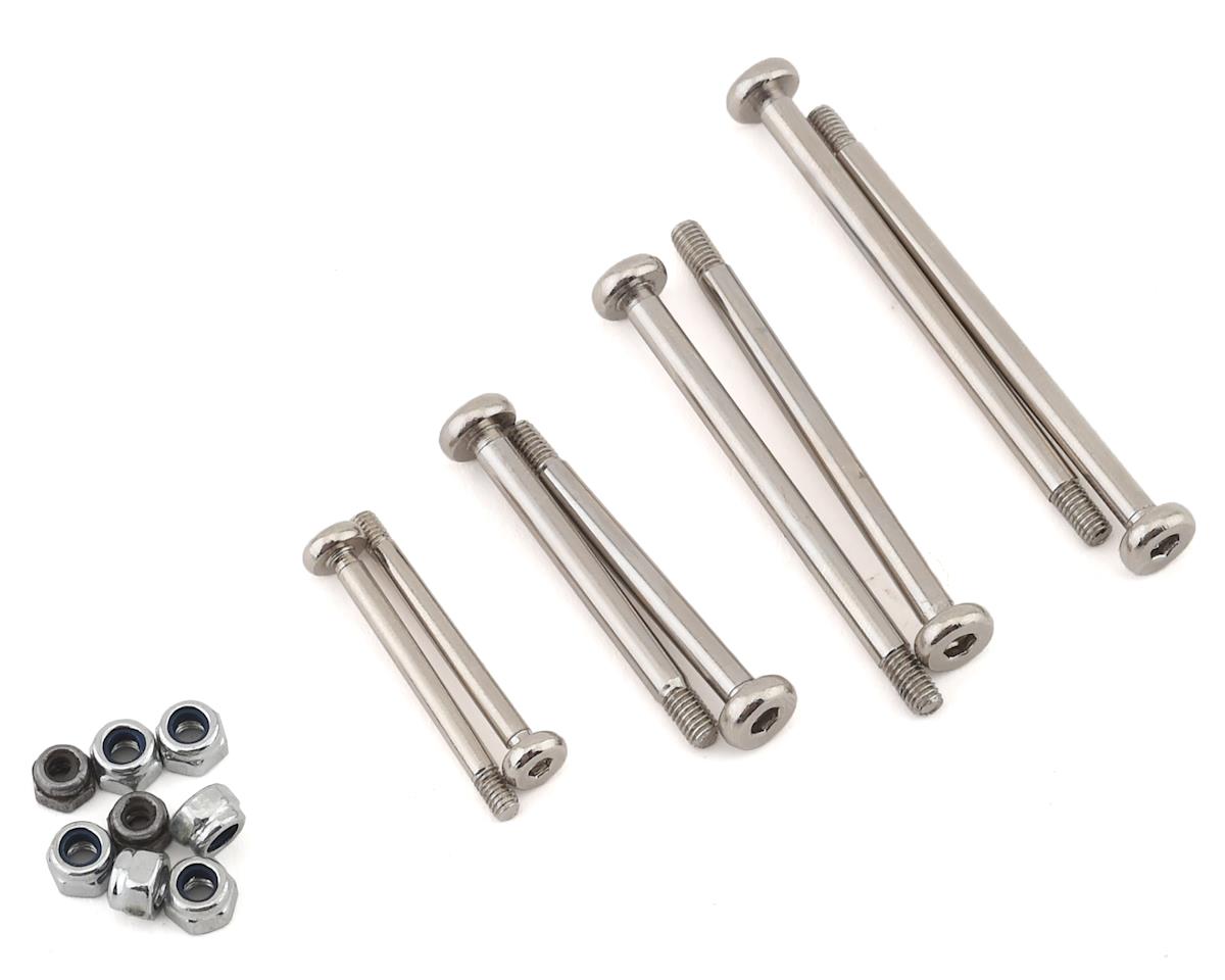 HOT RACING STE1568E08 Traxxas Slash Hardened Chrome Plated Steel Hinge-Pin Set