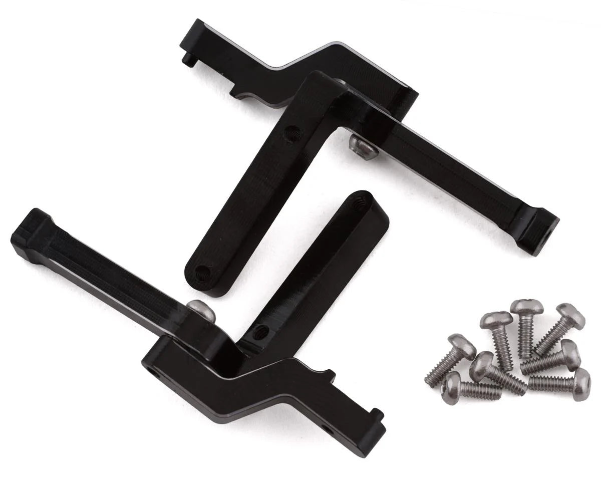 HOT RACING SXTF201CT01 Axial SCX24 Aluminum Rear Body Post Mount (Black)