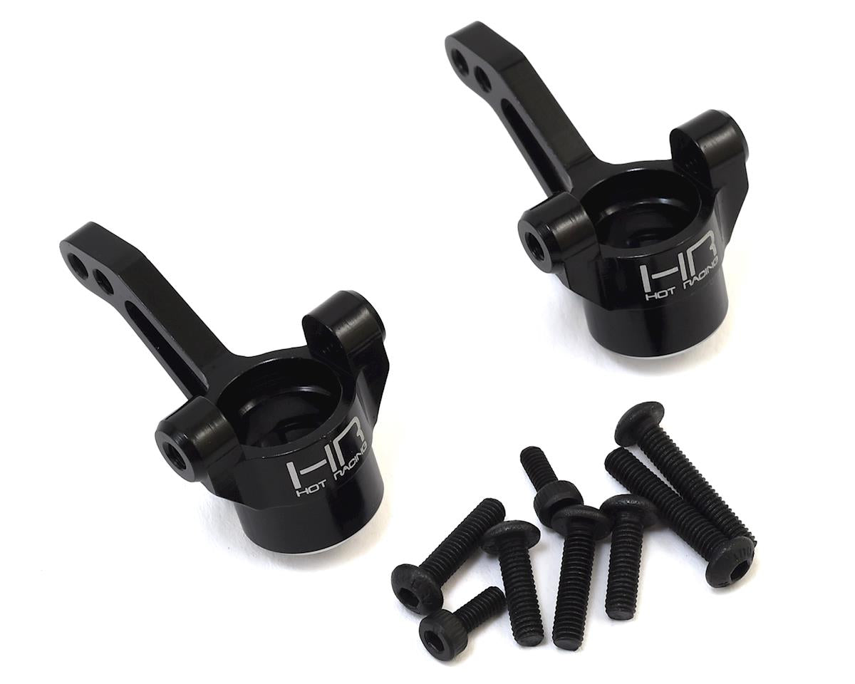 HOT RACING TRF2101 Aluminum 4-Tec 2.0 Steering Block (Black) (2)